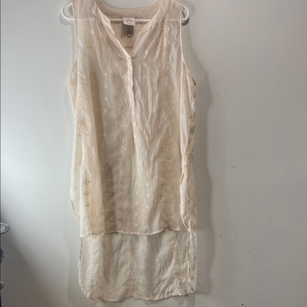 Knox Rose Cream Sleeveless Top
